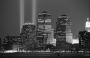 Towers of light tribute to the victims of 9/11, New York City