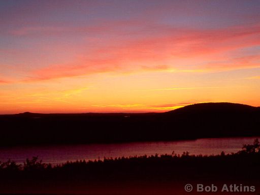 sunset_TEMP0446.JPG   -   Sunset over Echo Lake, Acadia National Park, Maine