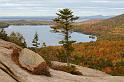 Fall foliage, view from South Bubble,  Acadia National Park, Maine