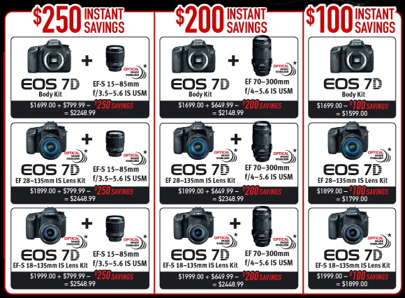 Canon HD Rebates On EOS 7D Lenses Fall 2010 Bob Atkins Photography
