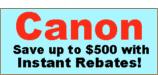 Canon Rebates for Fall 2009