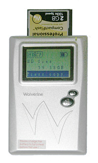 Wolverine FlashPac 80GB Portable Hard Drive and Card Reader