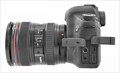 canon 6d video output