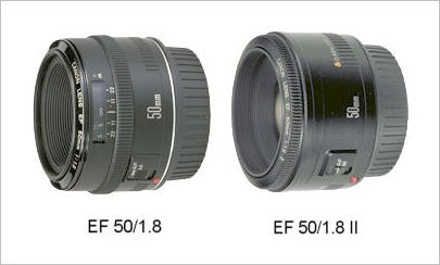 canon 50mm 1.8 versions