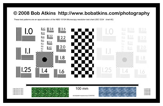 Autofocus Test Chart Download