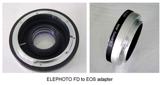 Canon FD to EOS lens adapters - Elefoto